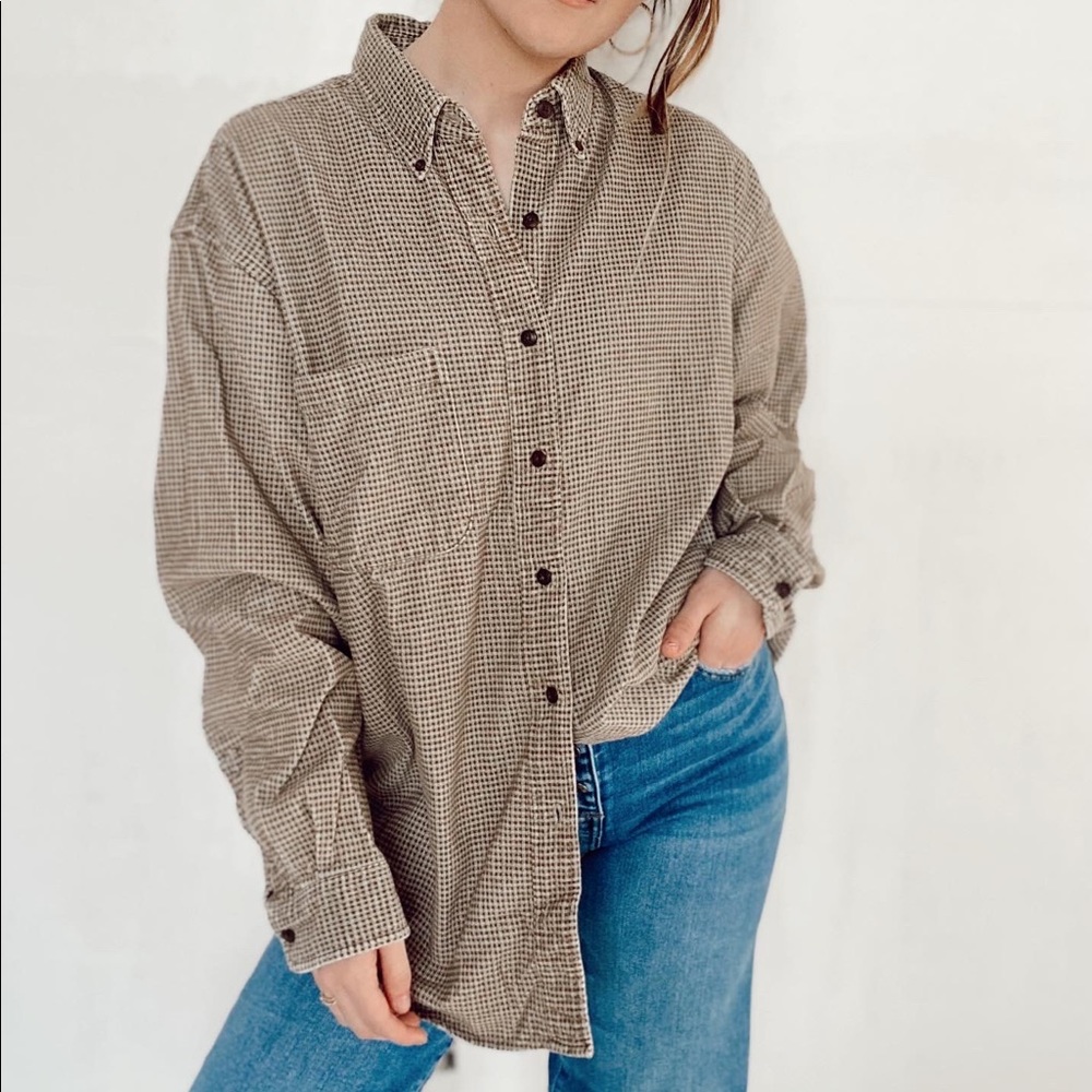 Eddie Bauer Corduroy Button Up